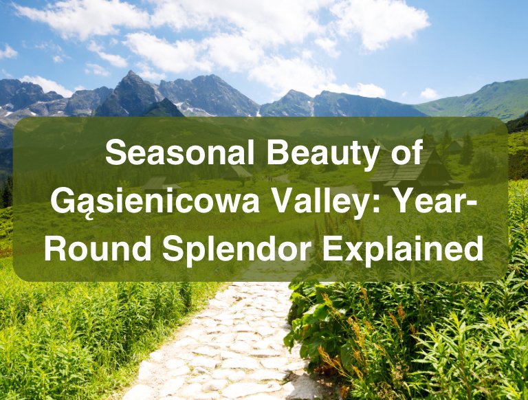 Seasonal beauty of Gąsienicowa valley