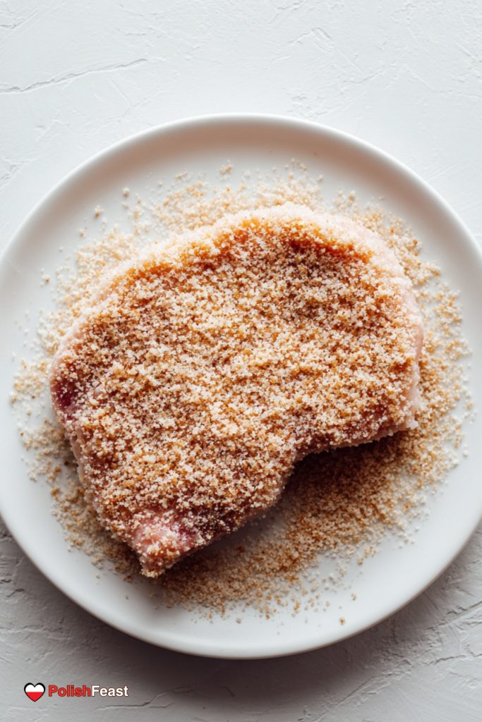 Breaded pork chop