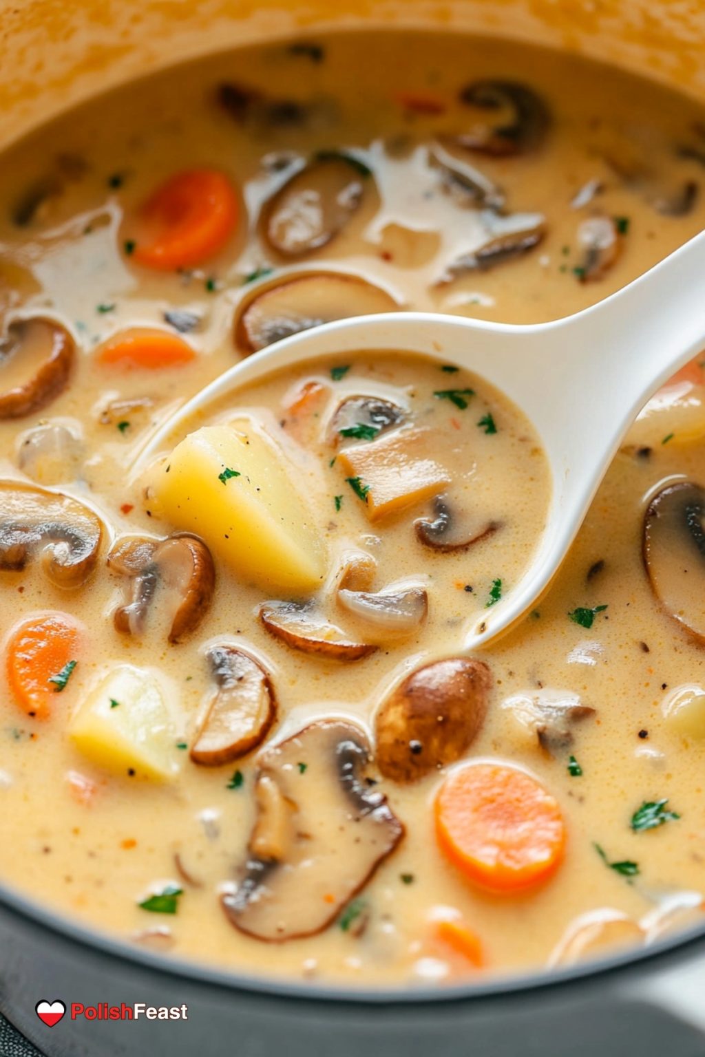 Polish Mushroom Soup Recipe - Zupa Grzybowa - Polish Feast