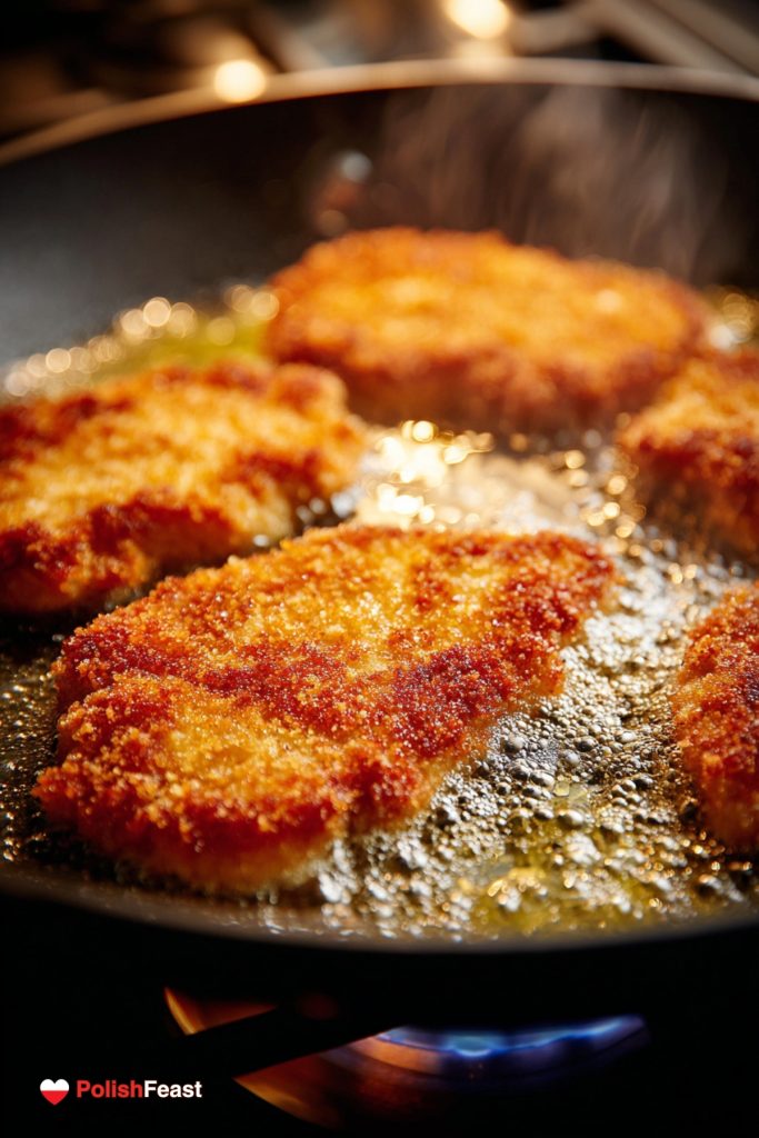 Котлет Шабовий - польська панірована свиняча відбивна, смажена на сковороді.