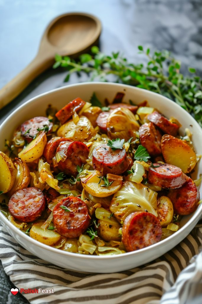 Polish Kielbasa Cabbage Potato Skillet - Polish Feast