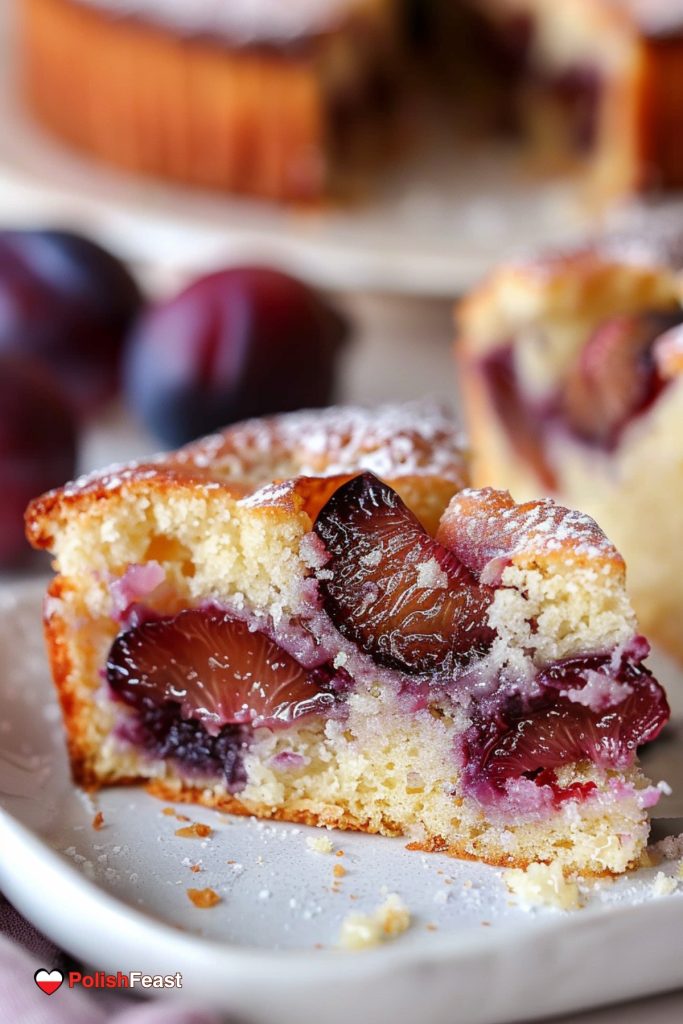 Polish Plum Cake (Placek Z Sliwkami) - Polish Feast