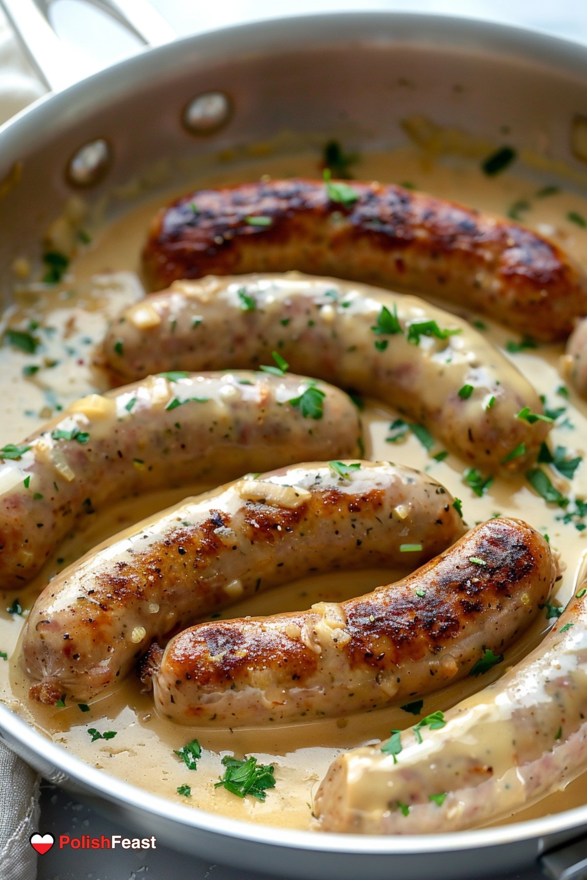 White Sausage in Horseradish Sauce