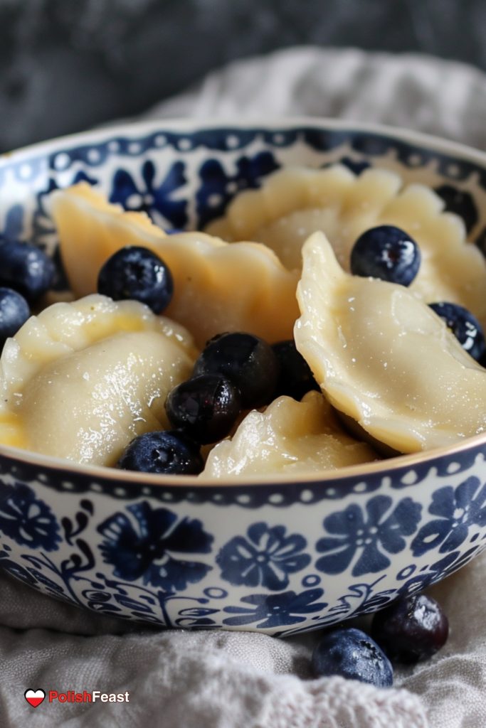 Polish Blueberry Pierogi (Pierogi Z Jagodami) Polish Feast