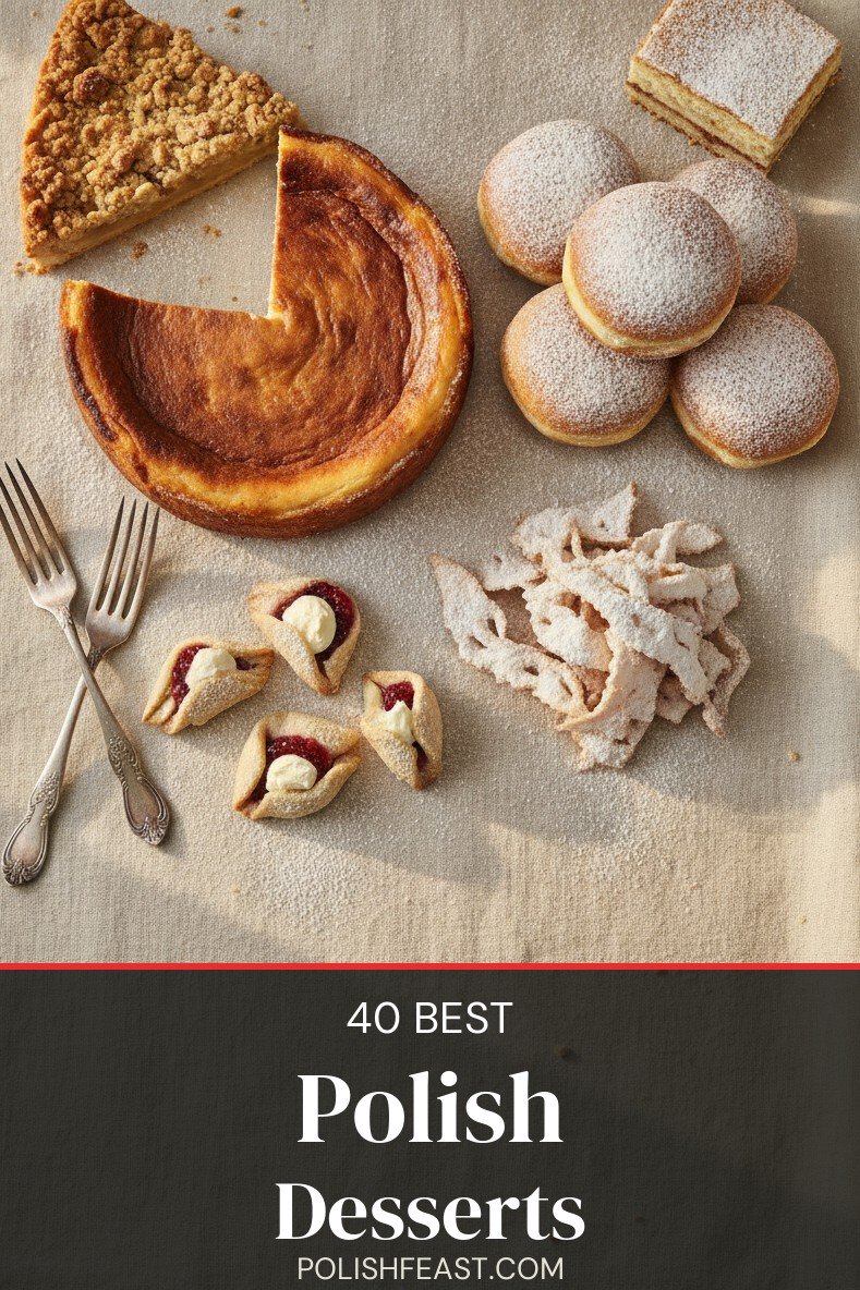 40 best Polish desserts – sernik, szarlotka, paczki, kolaczki and faworki